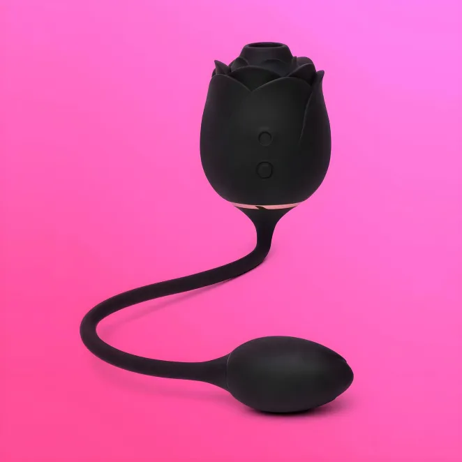 Fifty Shades of Grey Dark Blushing Rose Clitoral Suction Stimulator and Vibrating Egg