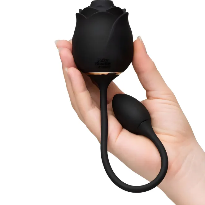 Fifty Shades of Grey Dark Blushing Rose Clitoral Suction Stimulator and Vibrating Egg
