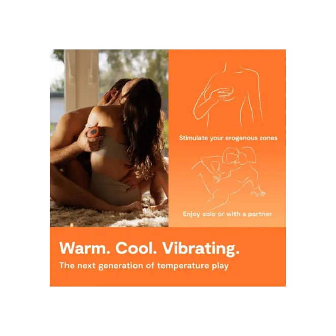 We-Vibe Temp Tangerine Heating and Cooling Clitoral Vibrator