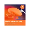 We-Vibe Temp Tangerine Heating and Cooling Clitoral Vibrator
