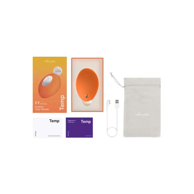 We-Vibe Temp Tangerine Heating and Cooling Clitoral Vibrator