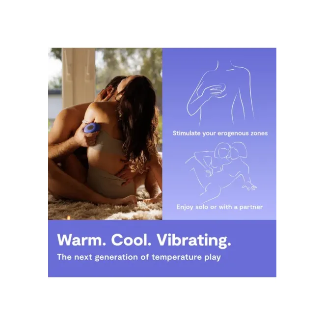 We-Vibe Temp Lavender Blue Heating and Cooling Clitoral Vibrator