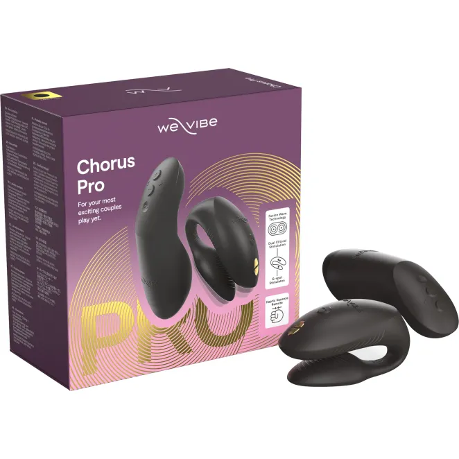 We-Vibe Chorus Pro Satin Black App and Remote Controlled Couple's Vibrator