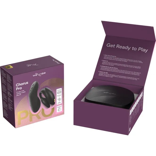 We-Vibe Chorus Pro Satin Black App and Remote Controlled Couple's Vibrator