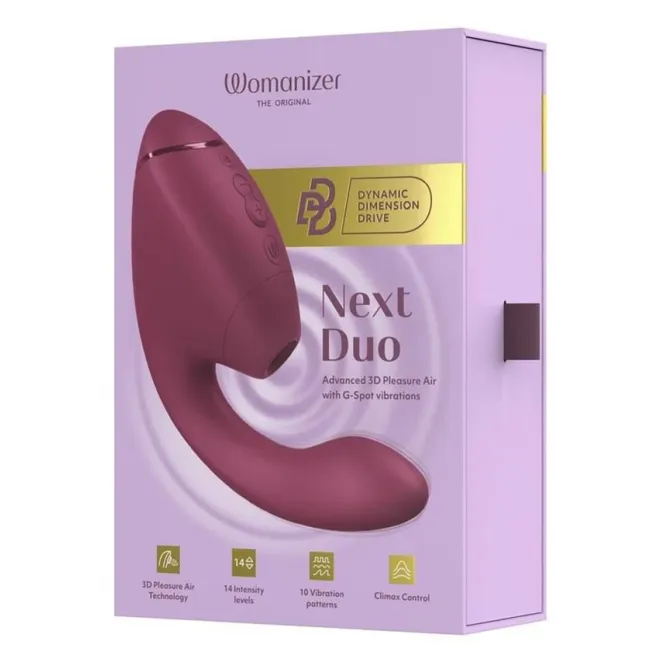 Womanizer Next Duo 3D Pink G-Spot and Clitoral Suction Stimulator