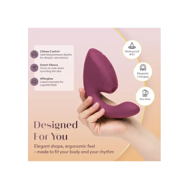 Womanizer Next Duo 3D Pink G-Spot and Clitoral Suction Stimulator