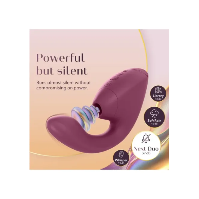 Womanizer Next Duo 3D Pink G-Spot and Clitoral Suction Stimulator