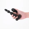 Renegade Reign Vibrating Remote-Controlled Anal Beads Black