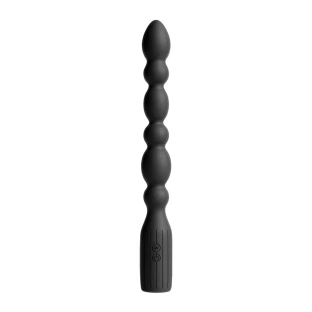 Renegade Prime Silicone Vibrating Anal Beads Black