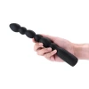 Renegade Prime Silicone Vibrating Anal Beads Black