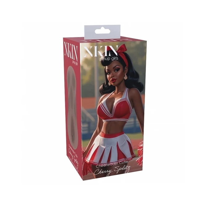 Xkin Pinup Girls Cherry Splitz Realistic Pocket Pussy Brown