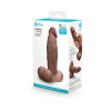 7 Inch b-Vibe Slipskin Flesh Brown Ultra Realistic Girthy Dual Density Dildo