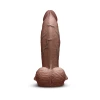 7 Inch b-Vibe Slipskin Flesh Brown Ultra Realistic Girthy Dual Density Dildo