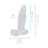 7 Inch b-Vibe Slipskin Flesh Brown Ultra Realistic Girthy Dual Density Dildo