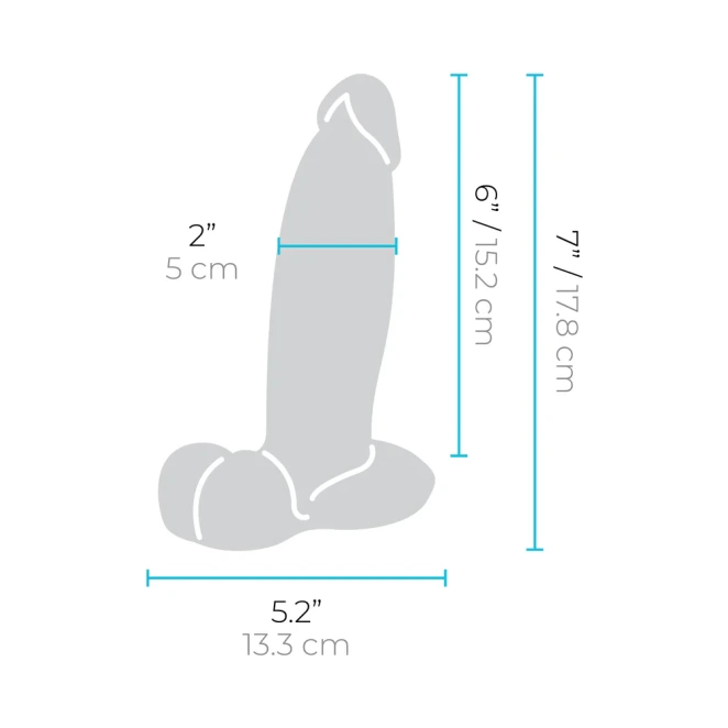 7 Inch b-Vibe Slipskin Flesh Brown Ultra Realistic Girthy Dual Density Dildo