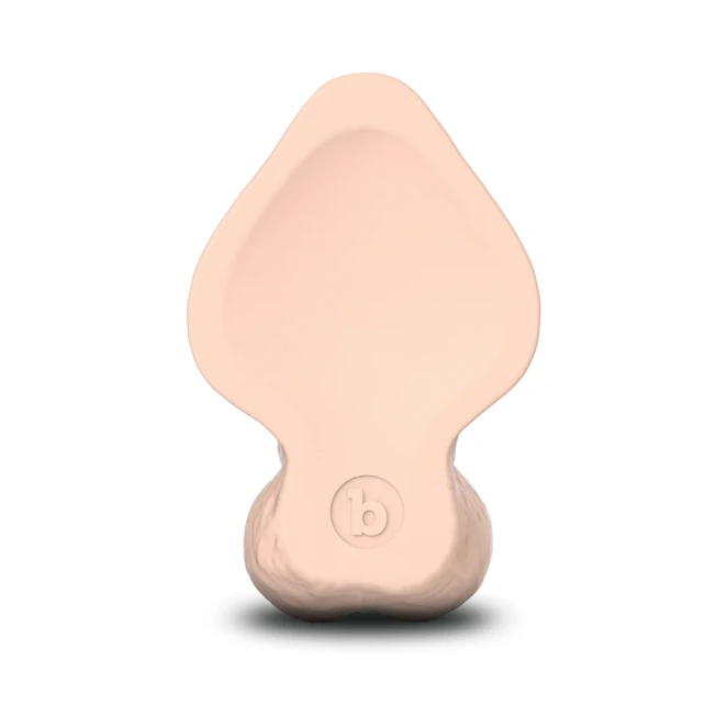8 Inch b-Vibe Slipskin Flesh Pink Ultra Realistic Curved Dual Density Dildo