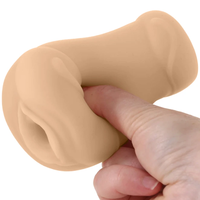 NS Novelties Pocket Pals Mini Realistic Pocket Pussy Tan