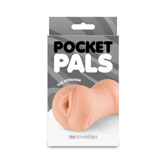 NS Novelties Pocket Pals Mini Realistic Pocket Pussy Tan
