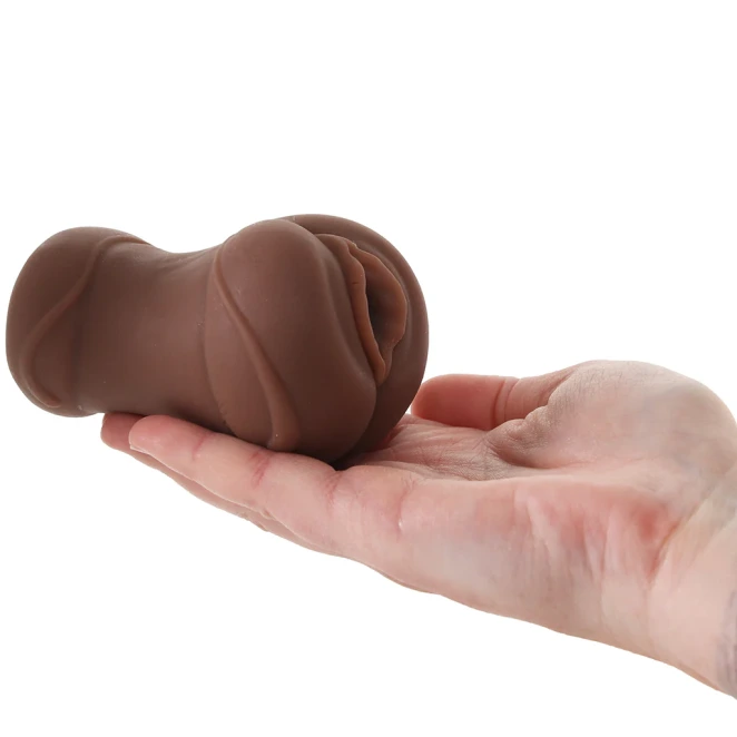 NS Novelties Pocket Pals Mini Realistic Pocket Pussy Brown