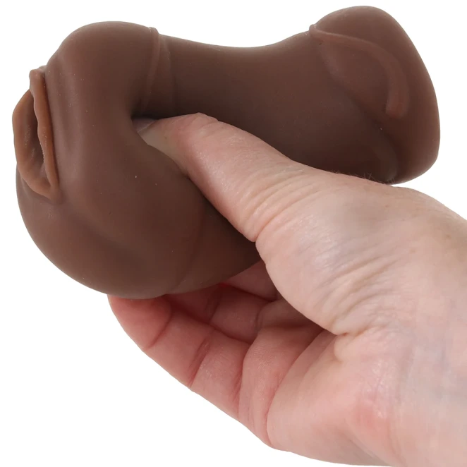NS Novelties Pocket Pals Mini Realistic Pocket Pussy Brown