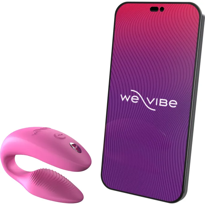 We-Vibe Sync 2 Remote Control and App Rechargeable Couple's Vibrator Rose