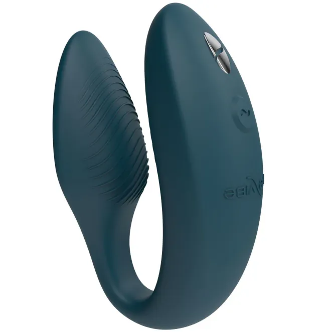 We-Vibe Sync 2 Remote Control and App Rechargeable Couple's Vibrator Green Velvet