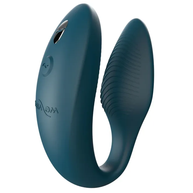 We-Vibe Sync 2 Remote Control and App Rechargeable Couple's Vibrator Green Velvet