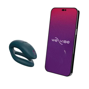 We-Vibe Sync O Velvet Green Remote Control and App Rechargeable Couple's Vibrator