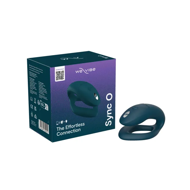 We-Vibe Sync O Velvet Green Remote Control and App Rechargeable Couple's Vibrator