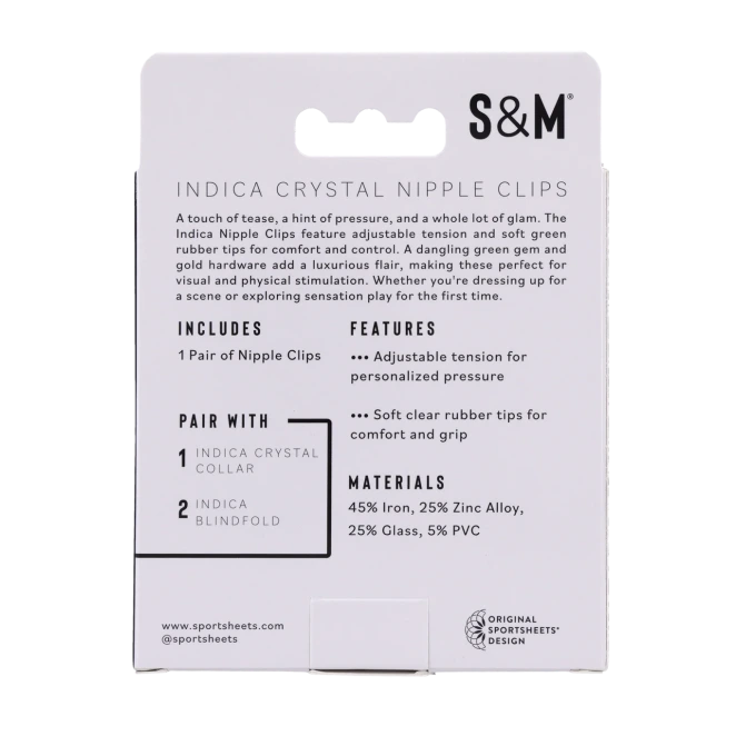 Sportsheets Indica Crystal Nipple Clips