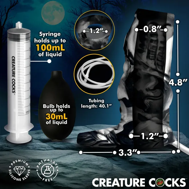 Creature Cocks Night Prowler Squirting Silicone Penis Extender
