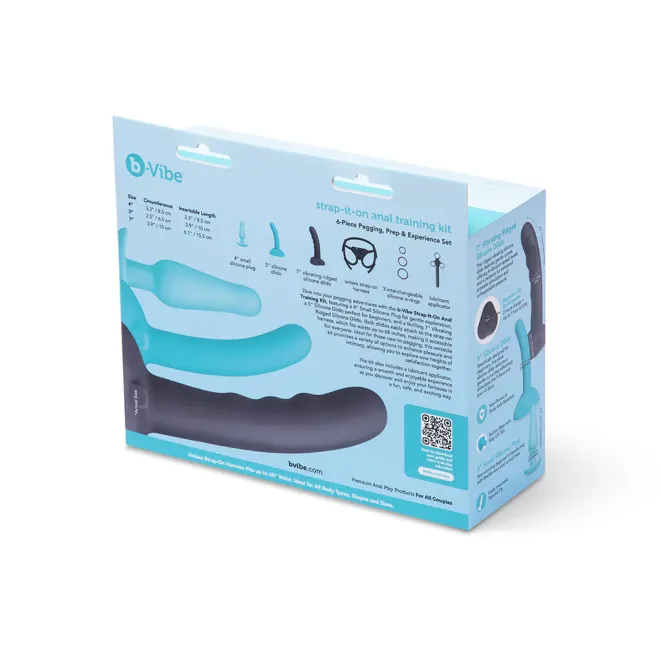 b-Vibe Strap-It-On Anal Training Kit (8 Piece)