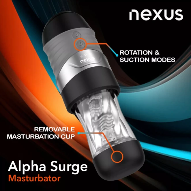 Nexus Alpha Surge Rotating and Sucking Male Masturbator