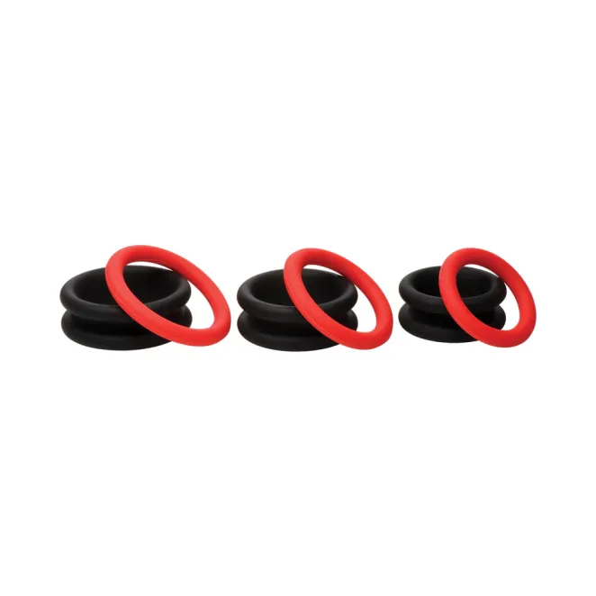 JOCK Enhancers 2-in-1 Silicone Cock Rings (3 Pack)