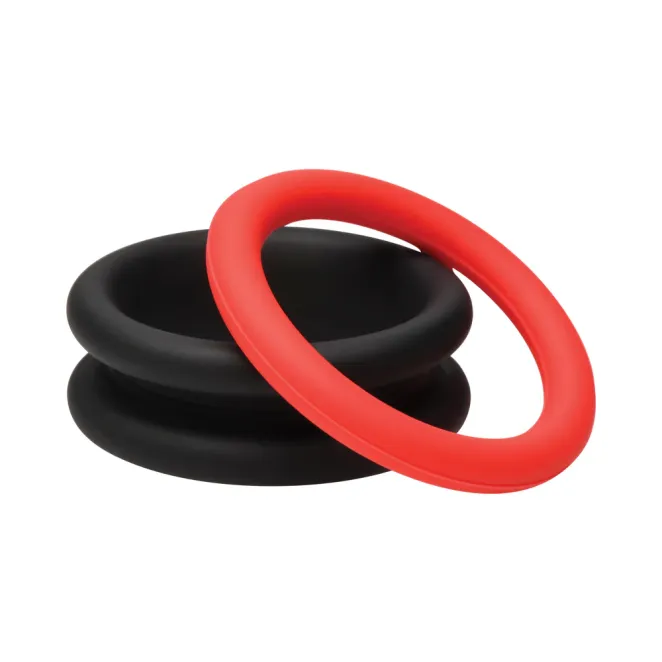 JOCK Enhancers 2-in-1 Silicone Cock Rings (3 Pack)
