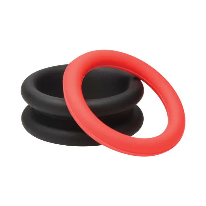 JOCK Enhancers 2-in-1 Silicone Cock Rings (3 Pack)
