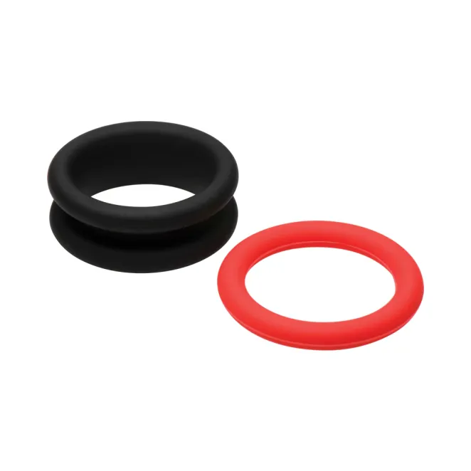 JOCK Enhancers 2-in-1 Silicone Cock Rings (3 Pack)