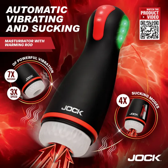JOCK Blaze Vibrating Sucking & Warming Advanced Masturbator