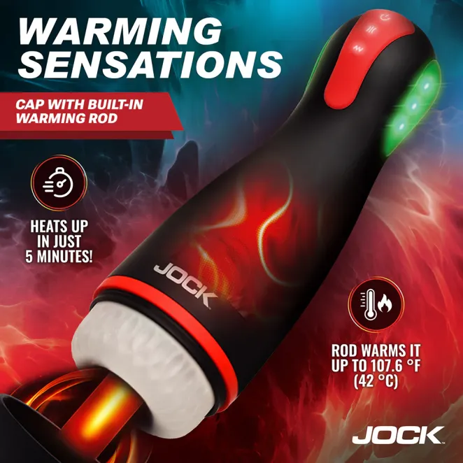 JOCK Blaze Vibrating Sucking & Warming Advanced Masturbator