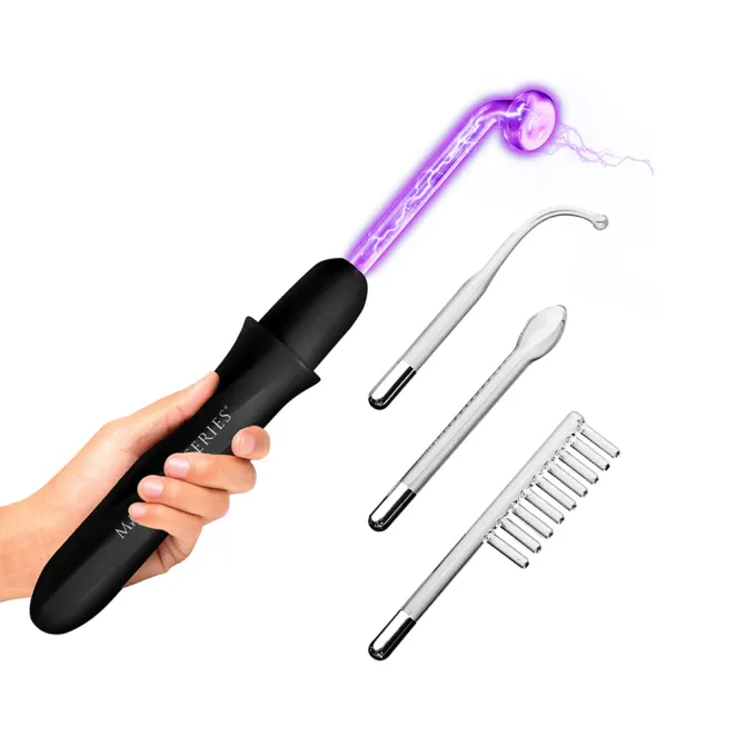 Master Series Elektrawand Rechargeable E-Stim Wand with Attachments