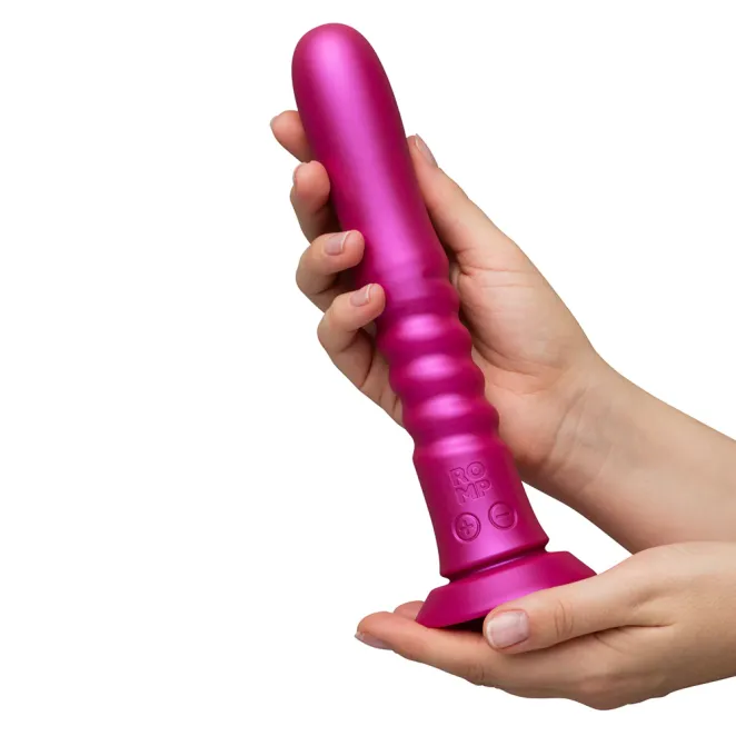 ROMP Jiggle Rechargeable Silicone Thrusting Vibrating Suction Cup Dildo
