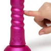 ROMP Jiggle Rechargeable Silicone Thrusting Vibrating Suction Cup Dildo