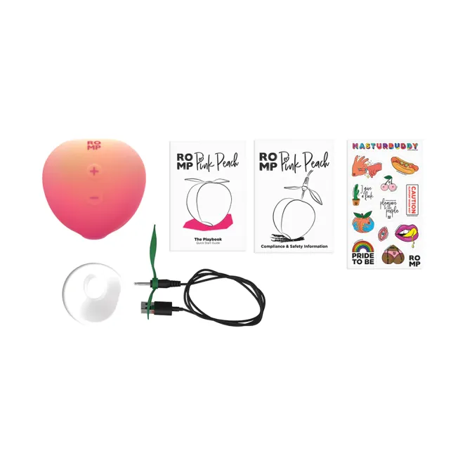 ROMP Peach Toy Rechargeable Clitoral Stimulator