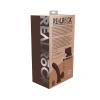 6 Inch RealRock Ultra Realistic Dual Density Vibrating Silicone Dildo with Balls Brown