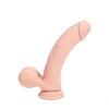 7 Inch RealRock Ultra Realistic Dual Density Vibrating Silicone Dildo with Balls Beige