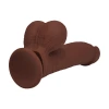 8 Inch RealRock Ultra Realistic Dual Density Vibrating Silicone Dildo with Balls Brown