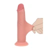 6 Inch RealRock Ultra Realistic Sliding Skin Dual Density Silicone Dildo Beige