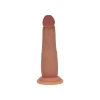 6 Inch RealRock Ultra Realistic Sliding Skin Dual Density Silicone Dildo Tan