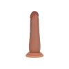 6 Inch RealRock Ultra Realistic Sliding Skin Dual Density Silicone Dildo Tan
