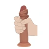 6 Inch RealRock Ultra Realistic Sliding Skin Dual Density Silicone Dildo Tan